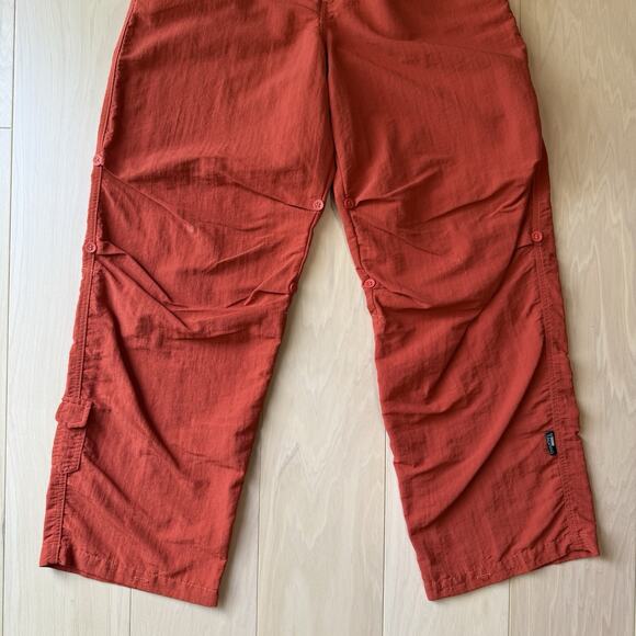 Vintage Dragon Cargo Pants 28 Orange Red Y2K Baggy TagRag Ripstop New York - Picture 4 of 8